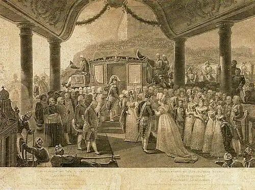 Disembarkation of her royal highness, the archduchess Carolina Leopoldina (1818)
