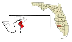 Location in Charlotte County and the state of Florida