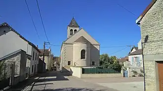 The church in Charrey-sur-Seine