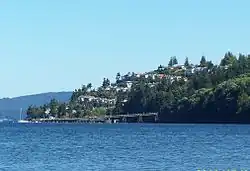 View of Arbutus Ridge from Cherry Point Beach Park