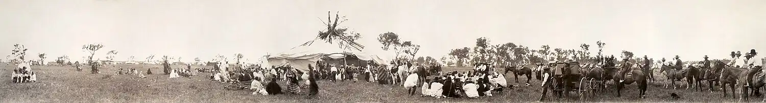 Image 3Cheyenne sun dance gathering, by Henry Chaufty (edited by Durova) (from Wikipedia:Featured pictures/Culture, entertainment, and lifestyle/Religion and mythology)