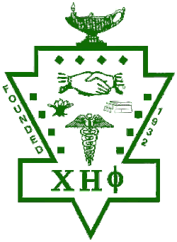 The official coat of arms of Chi Eta Phi