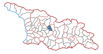 Chiatura Municipality within Georgia