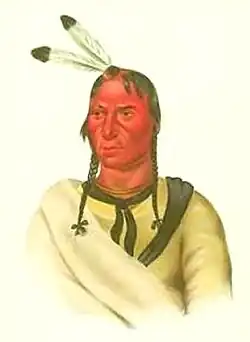painting of man in native dress