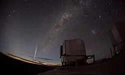 Christmas Comet Lovejoy Captured at Paranal Observatory, 22 December 2011