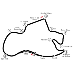 Montjuich, used in 1953–1955, 1961–1968, 1970, 1972, 1974, 1976