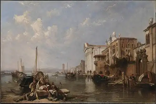 The Canal of the Guidecca, and the Church of the Gesuati, Venice (1836)