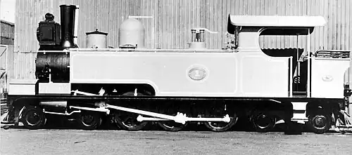 NGR works picture of the rebuilt locomotive with Salter and Ramsbottom safety valves and a large headlight, bearing NGR no. 1, c. 1896