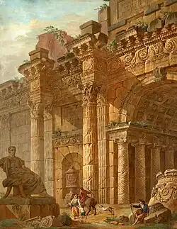 Architectural fantasy (1782), Hermitage