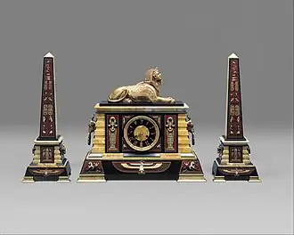 Clock, by Tiffany & Co., c.1885, marble and bronze, Metropolitan Museum of Art