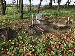 The WWI cemetery in the village