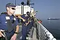 USCGC Northland crew returning from boarding