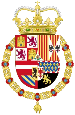 Coat of arms of Habsburg Spain (1668–1700) of Spanish Empire