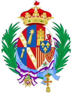 Coat of arms used as Princess of Civitella-Cesi