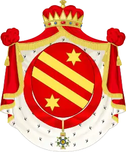 Arms of Lucien Bonaparte, Prince of Canino and Musignano