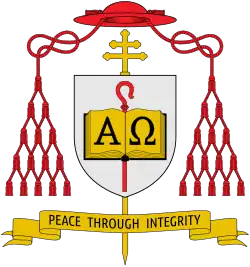 Coat of arms of Cardinal John Dew, archbishop emeritus of Wellington[102]