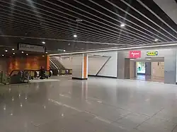Upper Concourse Level showing the entrance to the underground pedestrian linkway to MyTown Shopping Centre.