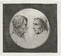 Double portrait Napoleon and Pope Pius VII