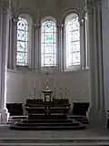 Interior view of the choir.