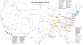 Image 5A map of all NCAA Division I basketball teams (from College basketball)