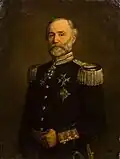 Regimental commander (1880–88), Colonel Gösta Lagerberg [sv] wearing the regiment's uniform