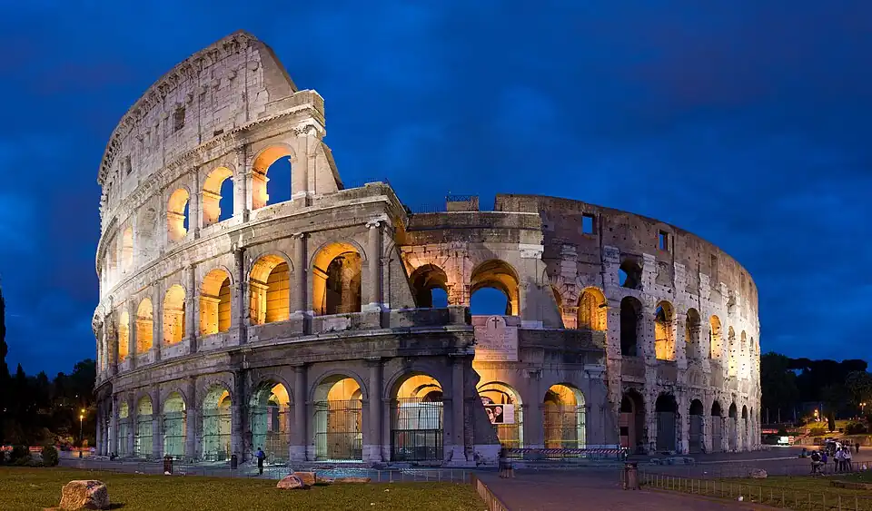 Colosseum, Rome (70–80 AD), Roman venue for mass entertainment