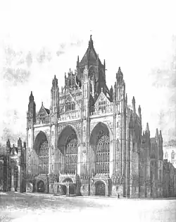 Rejected design for St. Thomas Episcopal Church, New York, New York, 1906.
