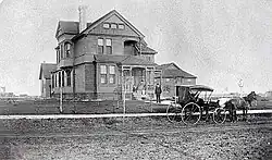 The Comstock House in 1885, shortly after completion