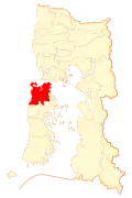 Map of Ancud commune in Los Lagos Region