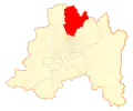 Map of Colina commune in Santiago Metropolitan Region