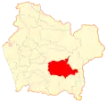 Map of Carahue commune in the Araucanía Region