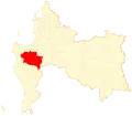 Location of the Curanilahue commune in the Biobío Region