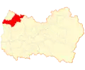 Map of Litueche commune in O'Higgins Region