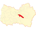 Map of Malloa commune in the O'Higgins Region