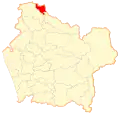 Map of Renaico commune in the Araucania Region