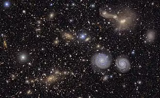 A small section of the Virgo Cluster
