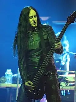 Pybus performing with Cradle of Filth in 2011