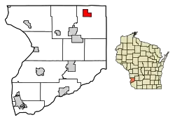 Location of Soldiers Grove in Crawford County, Wisconsin.