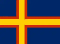 Cross flag of North Frisia