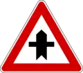 Crossroads with a minor road