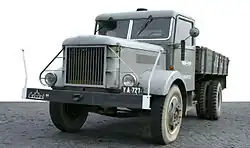 Made for TEFU (Teher Fuvarozási Vállalat – en: Freight Transport Company) Csepel D-350 in 1952.