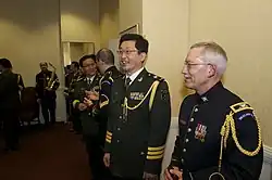 Yu Hai (in the middle), served as the fourth commander of the band.