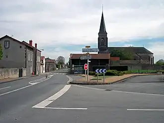 The church and surroundings in Surat