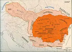 Dacian kingdom under Burebista