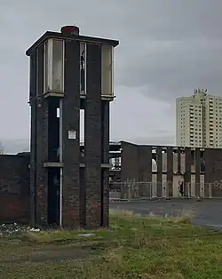 Burnt out remains of Dane Park Junior (2008)