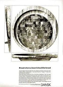 Carving board ad, 1961