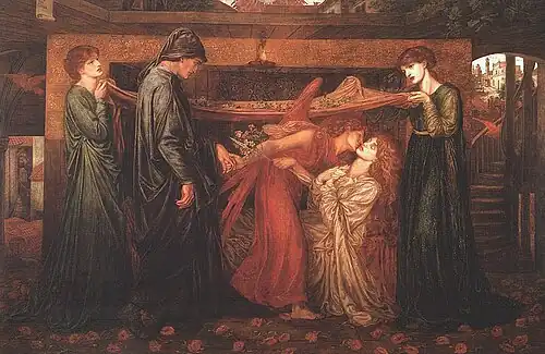 Dante Gabriel Rossetti , Dante's Dream , 1871