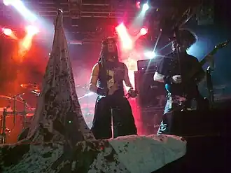 Animæ and Nothingness on stage in Helsinki, Finland.