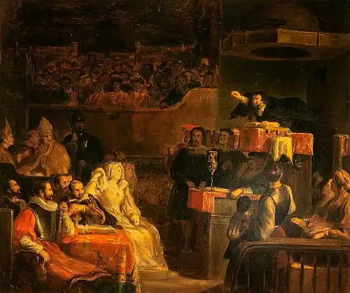 The Preaching of John Knox Before the Lords of Congregation by David Wilkie