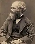 Black-and-white photographic portrait of James Clerk Maxwell